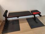 Domyos halterbank, Sport en Fitness, Fitnessmaterialen, Ophalen, Zo goed als nieuw, Benen, Fitnessbank
