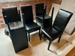 Eetkamerstoelen, Huis en Inrichting, Ophalen, Gebruikt, Zwart, Vijf, Zes of meer stoelen