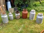 Lot de 6 anciens pots à lait - carafes, Utilisé, Enlèvement ou Envoi