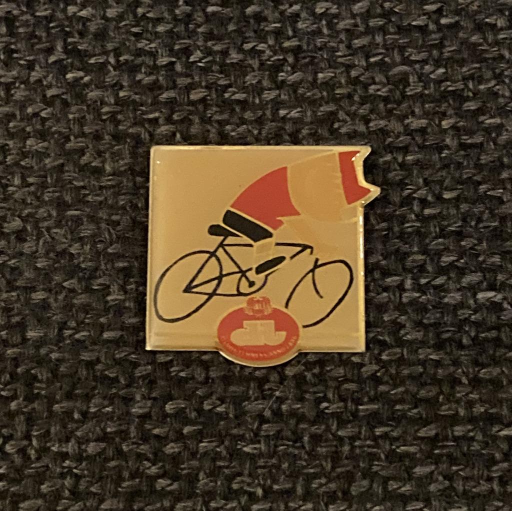 PIN - COBI - OLYMPISCHE SPELEN - WIELRENNEN - COURSE DE VELO, Verzenden, Gebruikt, Sport, Speldje of Pin