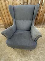 fauteuil a "oreilles", en tissu gris, Enlèvement, Tissus, Utilisé, Contemporain