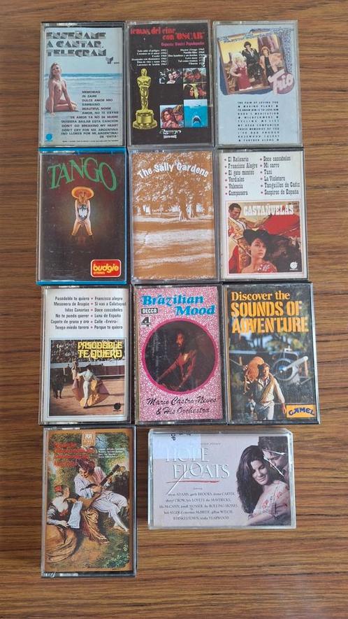 Originele audio cassettes diverse artiesten verzamel., Cd's en Dvd's, Cassettebandjes, Gebruikt, Origineel, Verzamelalbums, 2 t/m 25 bandjes