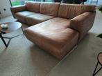 Lederen hoekzetel, Huis en Inrichting, Ophalen, Zo goed als nieuw