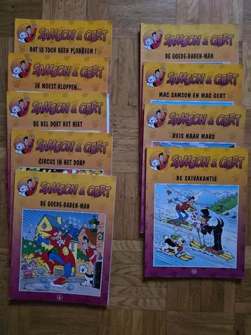 Een lot van 9 Samson & Gert strips te koop beschikbaar voor biedingen