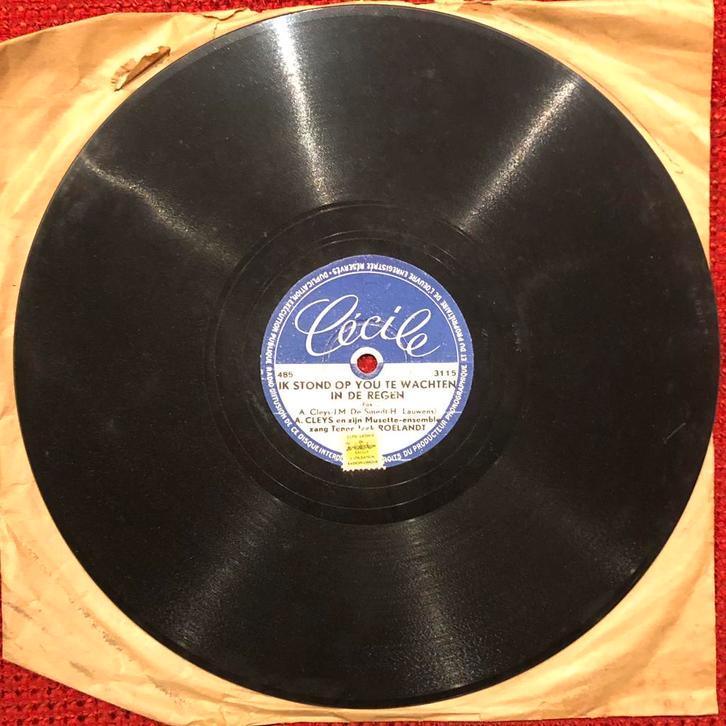 78 toeren shellac ‘bakeliet’ plaat Aalst (Cécile 485), Cd's en Dvd's, Vinyl | Overige Vinyl, Zo goed als nieuw, 10 inch, Ophalen of Verzenden