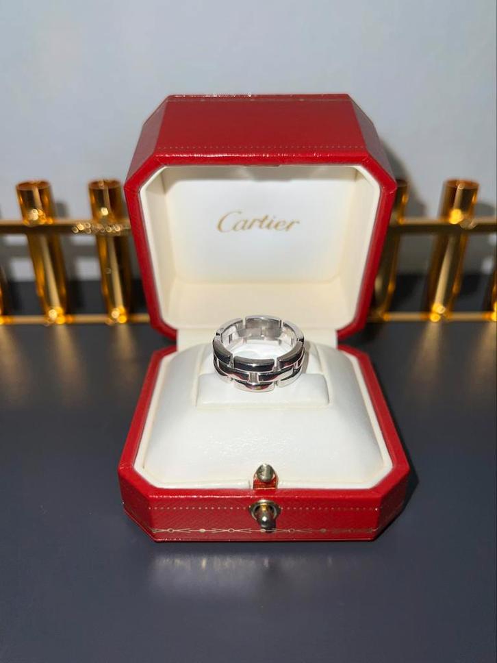 Super Zeldzame Cartier Maillon ring 750 79505A, maat 58, Handtassen en Accessoires, Ringen, Zo goed als nieuw, Dame of Heer, 20 of groter