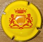 Crémant Alsace capsule COOP. BEBLENHEIM geel & rood nr 04, Verzamelen, Ophalen of Verzenden, Nieuw, Frankrijk, Witte wijn