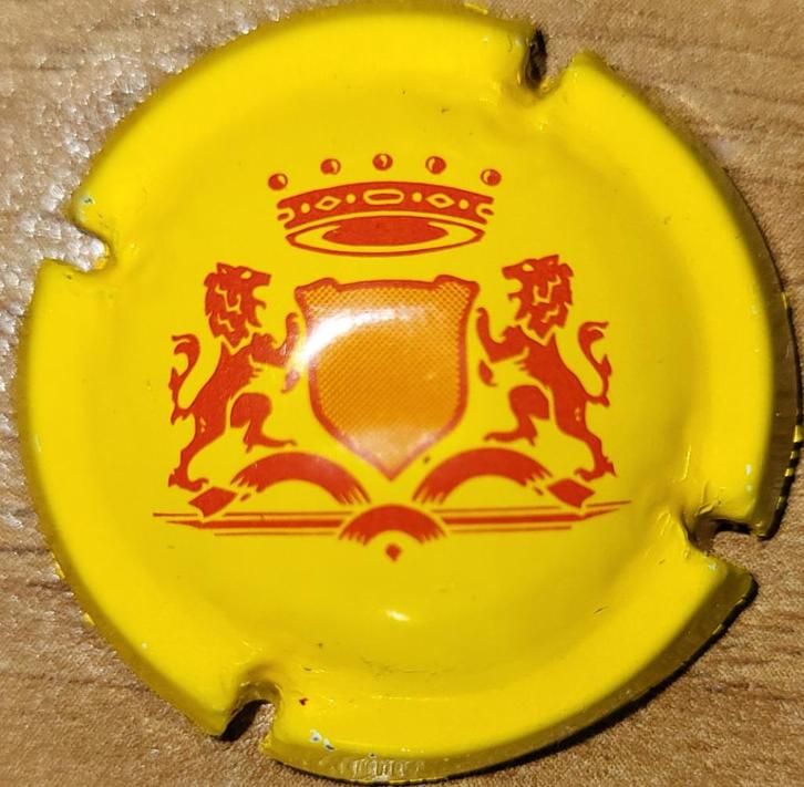 Capsule Crémant Alsace COOP. BEBLENHEIM jaune & rouge nr 04, Collections, Vins, Neuf, Vin blanc, France, Enlèvement ou Envoi