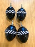 Lot de 4 boules de Noël (Marine et blanc), Enlèvement ou Envoi, Comme neuf