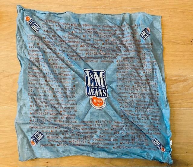 Collector’s item - Bandana L&M Jeans 1997, Verzamelen, Merken en Reclamevoorwerpen, Gebruikt, Gebruiksvoorwerp, Ophalen of Verzenden