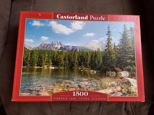 Castorland puzzel 1500 stuks - Strbskie meer, Slowakije, Hobby en Vrije tijd, Denksport en Puzzels, Zo goed als nieuw, Legpuzzel