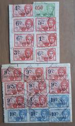BELGIË : 20 FISCALE ZEGELS +- 1932 gestempeld, Ophalen of Verzenden, Zonder envelop, Gestempeld, Gestempeld