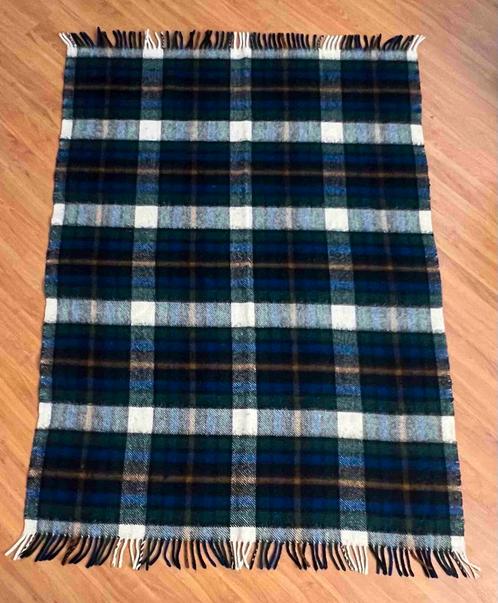 Vintage wollen deken geruit 178/130 AaBe, Huis en Inrichting, Woonaccessoires | Plaids en Woondekens, Gebruikt, Ophalen of Verzenden
