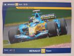 Poster Renault F1 Team Fernando Alonso & Giancarlo Fisichell, Verzamelen, Ophalen of Verzenden, Nieuw, Formule 1
