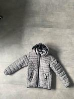 Grijze winterjas met afneembare kap maat 140, Kinderen en Baby's, Kinderkleding | Maat 140, Fish & Chips, Gebruikt, Ophalen of Verzenden