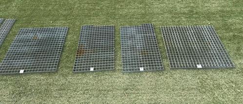4 zware gegalvaniseerde looproosters 1,71 m², Doe-het-zelf en Bouw, Overige Doe-Het-Zelf en Bouw, Gebruikt, Ophalen