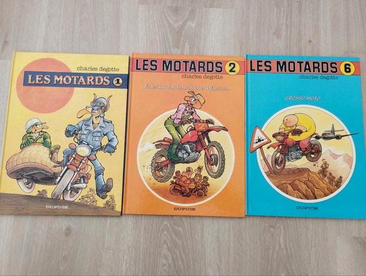 3 BD Les Motards (T1,2 et 6) de Degotte, Boeken, Stripverhalen, Gelezen, Meerdere stripboeken, Ophalen of Verzenden