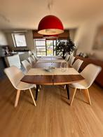 Witte Moderne Eetkamer stoelen, Huis en Inrichting, Stoelen, Ophalen, Kunststof, Wit, Zo goed als nieuw