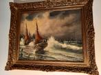 Maritieme verfplaat, Antiek en Kunst, Kunst | Schilderijen | Klassiek, Ophalen
