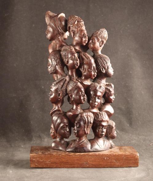 Mooi Afrikaans 'Tree of life' sculptuur, Antiek en Kunst, Kunst | Niet-Westerse kunst, Ophalen of Verzenden