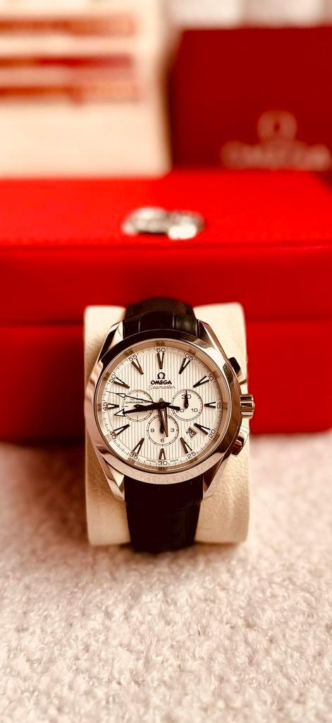 Omega Seamaster Chronograph – Onberispelijk | Volledige set, Handtassen en Accessoires, Horloges | Heren, Zo goed als nieuw, Polshorloge