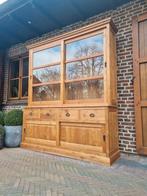 Teak buffetkast/vitrinekast, Huis en Inrichting, Kasten | Buffetkasten, Ophalen of Verzenden, Zo goed als nieuw