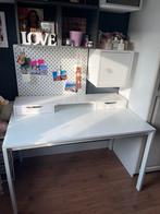 Witte bureau, Huis en Inrichting, Bureaus, Ophalen, Zo goed als nieuw, Bureau