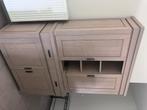 Eetkamerset + tv kast, Huis en Inrichting, Ophalen, Zo goed als nieuw, Landelijk, 4 tot 6 stoelen
