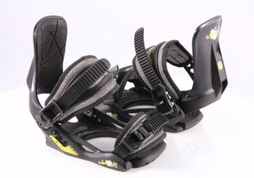 XS snowboard bindingen SALOMON ZEUG JR, black/yellow beschikbaar voor biedingen