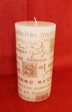beletterde kaars (huisdecoratie), Ophalen, Nieuw, Crème, Kaars