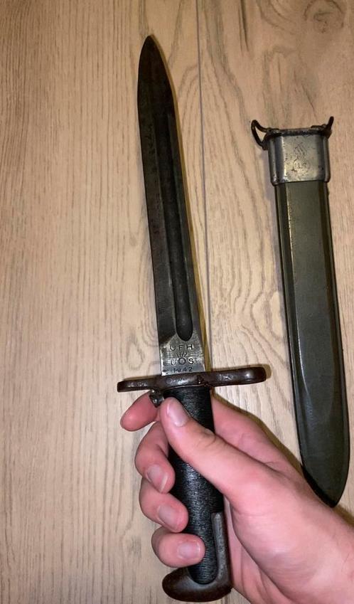 US WW2/WO2 M1 Garand bajonet, Verzamelen, Militaria | Tweede Wereldoorlog, Landmacht, Mes of Dolk, Verzenden