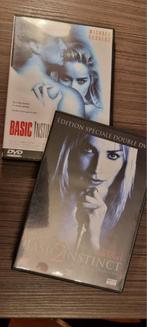 2 DVD : Basic instinct, Cd's en Dvd's, Dvd's | Thrillers en Misdaad, Ophalen of Verzenden, Zo goed als nieuw, Detective en Krimi