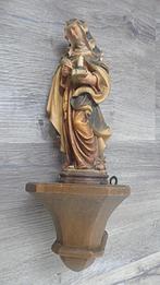 Zillertaler gekleurd houtbeeld - Heilige Theresia van Avila, Ophalen of Verzenden