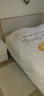 Boxspring + matras Tempur 1m60, Huis en Inrichting, Slaapkamer | Boxsprings, Ophalen, Beige, Tweepersoons, Zo goed als nieuw