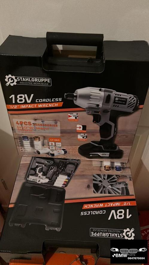Stahlgruppe slagmoer accu tol NIEUW IN DOOS, Doe-het-zelf en Bouw, Gereedschap | Boormachines, Nieuw, Boor- en Schroefmachine