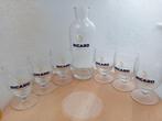 6 Ricard glazen en glazen waterkan van 0,6 liter, Nieuw, Ophalen of Verzenden, Waterglas
