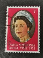 Papoea Nieuw-Guinea 1974 - bezoek van Koningin Elisabeth II, Postzegels en Munten, Ophalen of Verzenden, Gestempeld