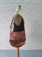 Bruine lederen handtas Justified, Ophalen of Verzenden, Gebruikt, Bruin, Leder
