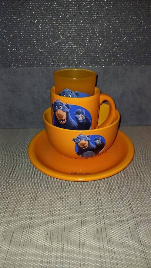 Disney glas, mok, kom en bord, Verzamelen, Disney, Gebruikt, Servies, Ophalen of Verzenden