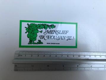 Sticker BZN mensenlief ik hou van jou beschikbaar voor biedingen