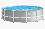Intex 457 x 107 sterk rond zwembad met trap en pomp., Ophalen, Gebruikt, Rond