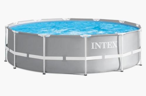 Intex 457 x 107 sterk rond zwembad met trap en pomp., Tuin en Terras, Zwembaden, Gebruikt, Rond, Ophalen