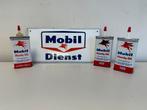 Mobil handy oil olie blikjes NOS, Ophalen of Verzenden, Zo goed als nieuw, Verpakking