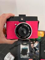 Diana F+ (Mr Pink) incl 35mm back, case en flits, Ophalen, Zo goed als nieuw