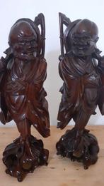 2 statues chinoise 45 cm, Antiquités & Art, Art | Sculptures & Bois, Enlèvement ou Envoi