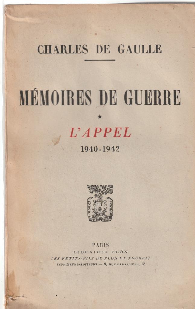 WOII-Mémoires de Guerre, Charles de Gaulle, Boeken, Oorlog en Militair, Ophalen of Verzenden