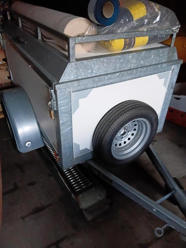Zeer degelijke dichte aanhangwagen met papieren, Auto diversen, Aanhangers en Bagagewagens, Ophalen