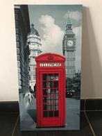 Cadre photo cabine téléphonique Londres 60 x 30 cm, Maison & Meubles, Enlèvement, Utilisé