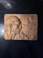 Brons plaquette Constantin Meunier, Antiek en Kunst, Ophalen of Verzenden, Brons