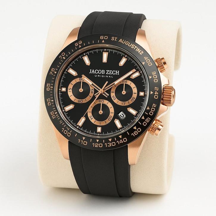 Jacob Zech St. Augustine Horloge – Nieuw, Ongebruikt, Handtassen en Accessoires, Horloges | Heren, Nieuw, Polshorloge, Goud, Goud